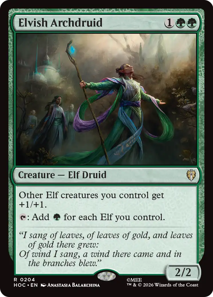 Elvish Archdruid [The Hobbit: Eternal-Legal]